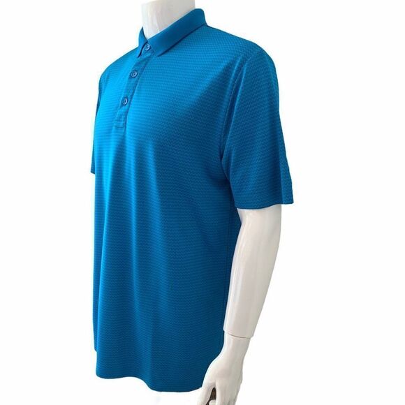 Callaway Opti-Dri Men's Blue Striped Golf Polo - Picture 4 of 10
